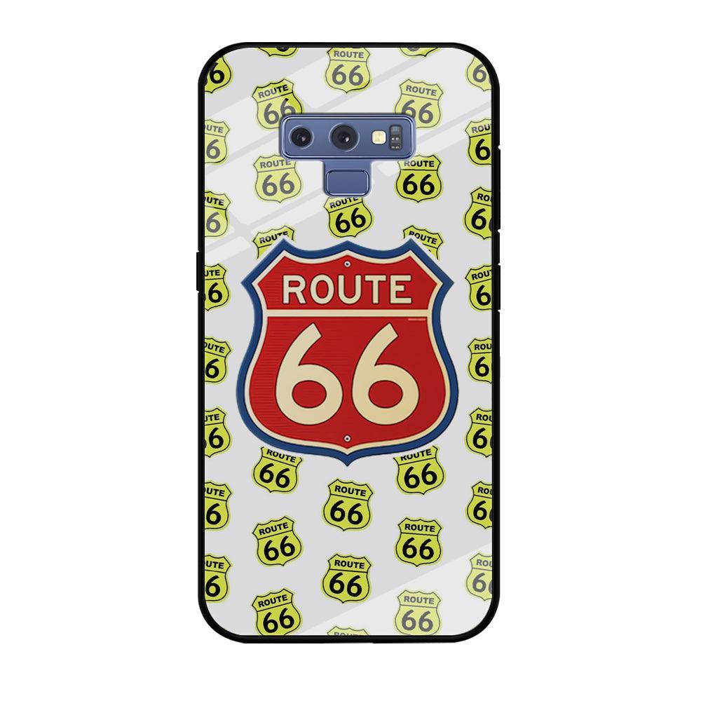 Route 66 Yellow Patern Samsung Galaxy Note 9 Case-Oxvistore