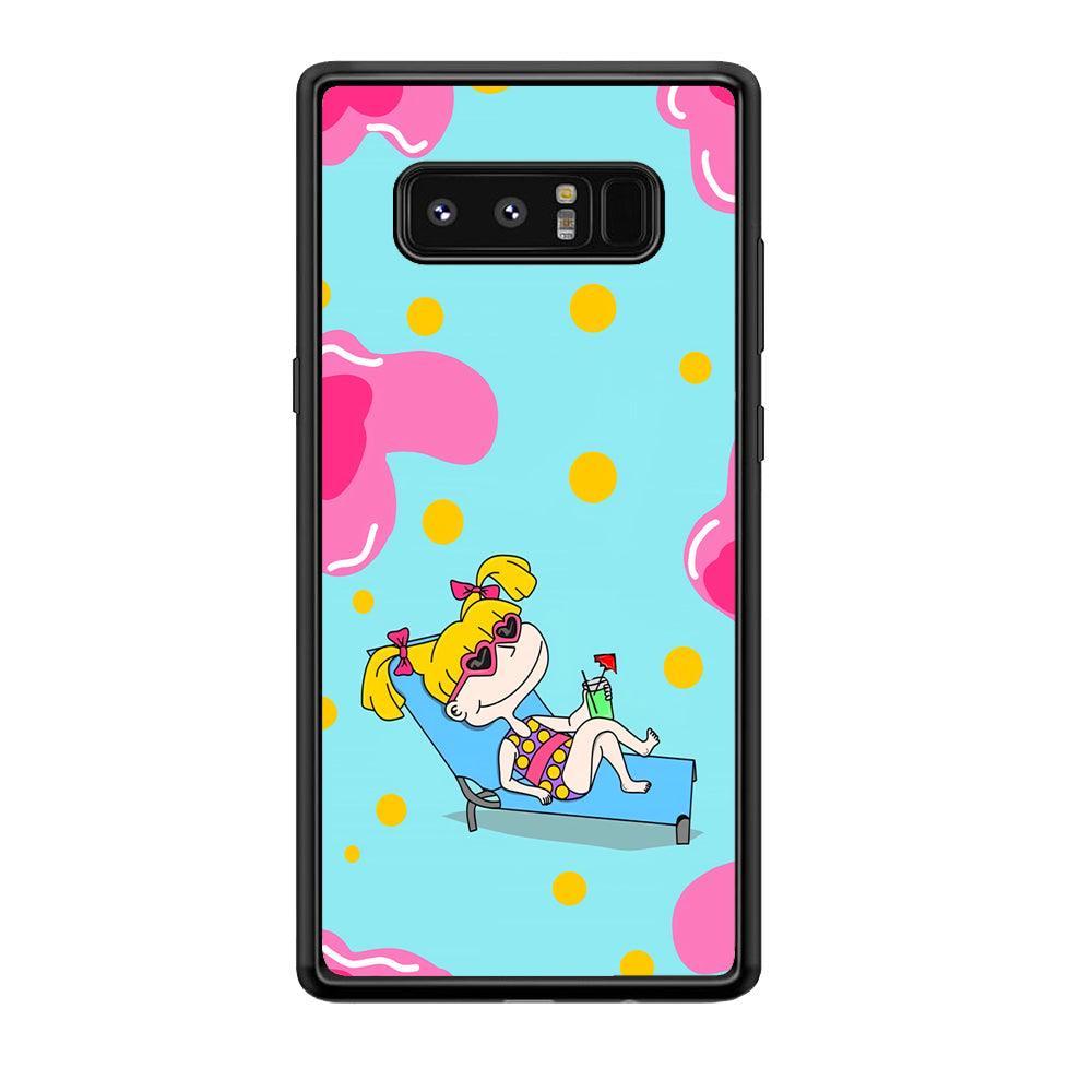 Rugrats Angelica Sunbathing Samsung Galaxy Note 8 Case-Oxvistore