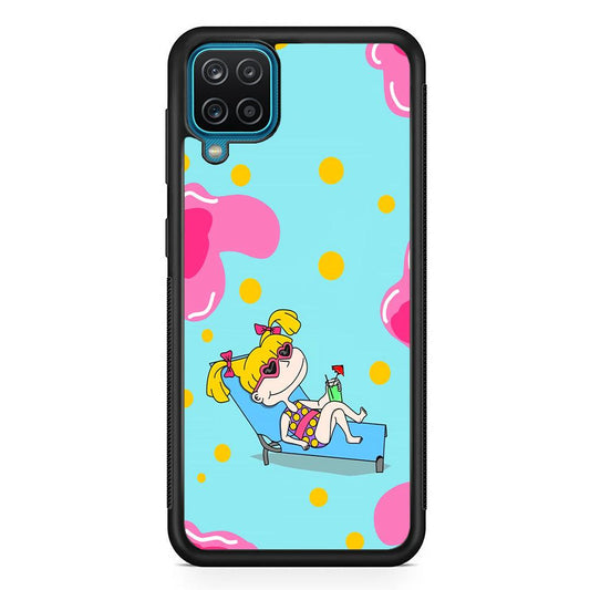 Rugrats Angelica Sunbathing Samsung Galaxy A12 Case-Oxvistore