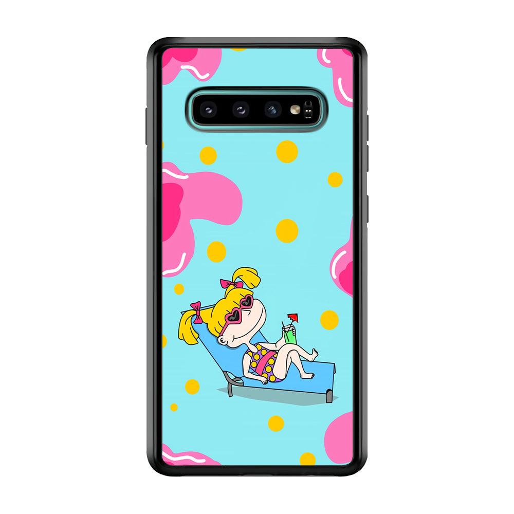 Rugrats Angelica Sunbathing Samsung Galaxy S10 Plus Case-Oxvistore