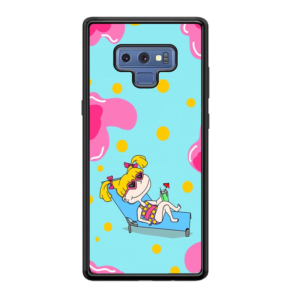 Rugrats Angelica Sunbathing Samsung Galaxy Note 9 Case-Oxvistore