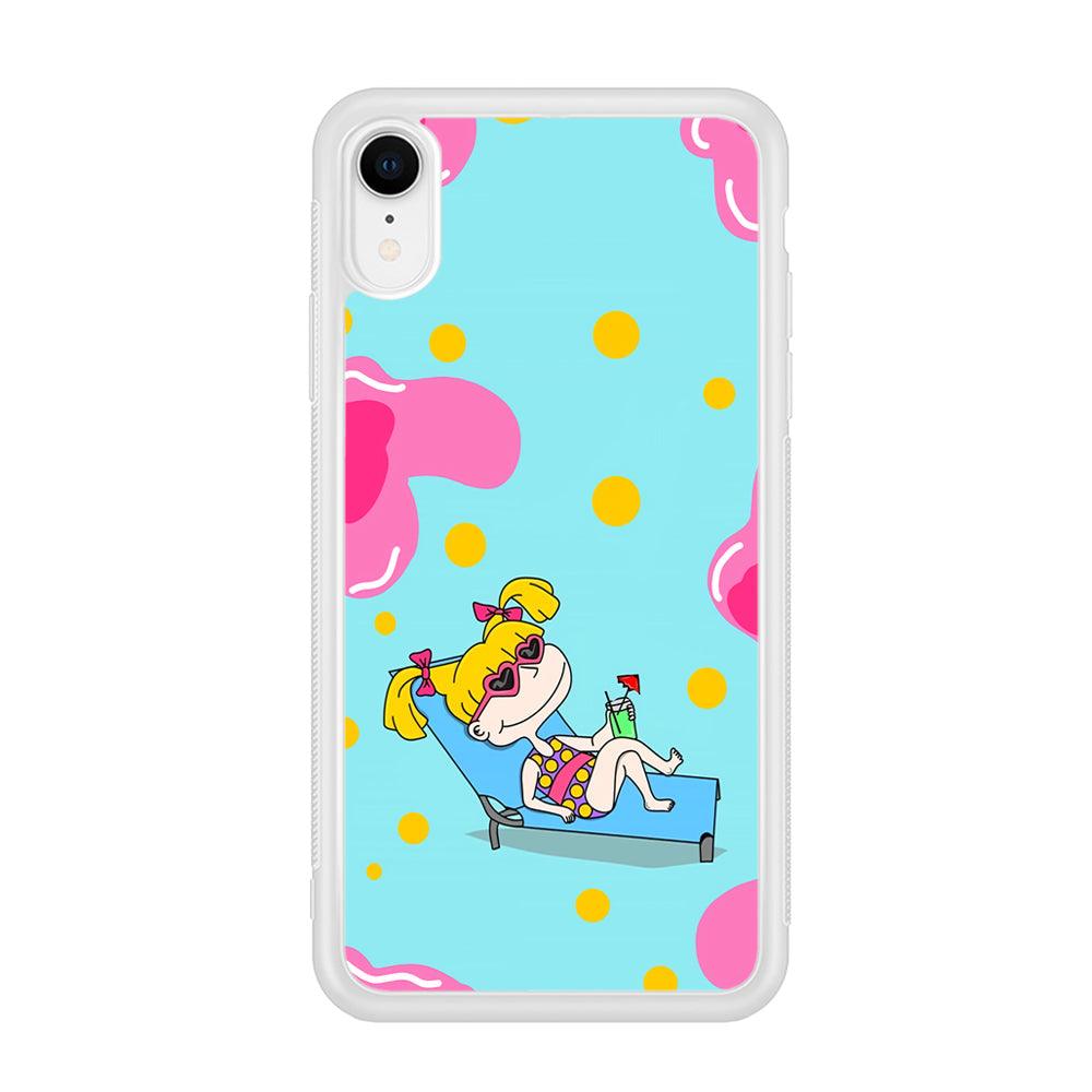 Rugrats Angelica Sunbathing iPhone XR Case-Oxvistore