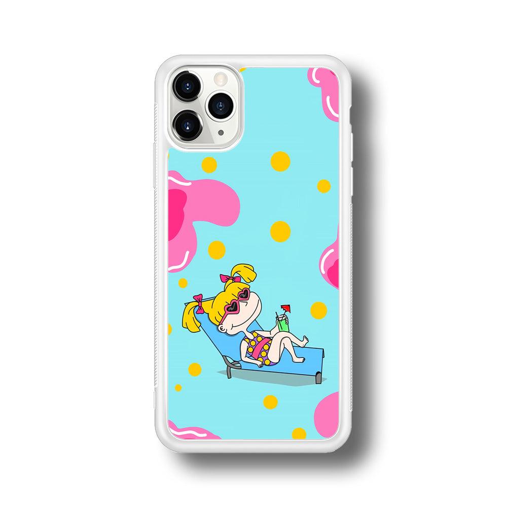 Rugrats Angelica Sunbathing iPhone 11 Pro Case-Oxvistore