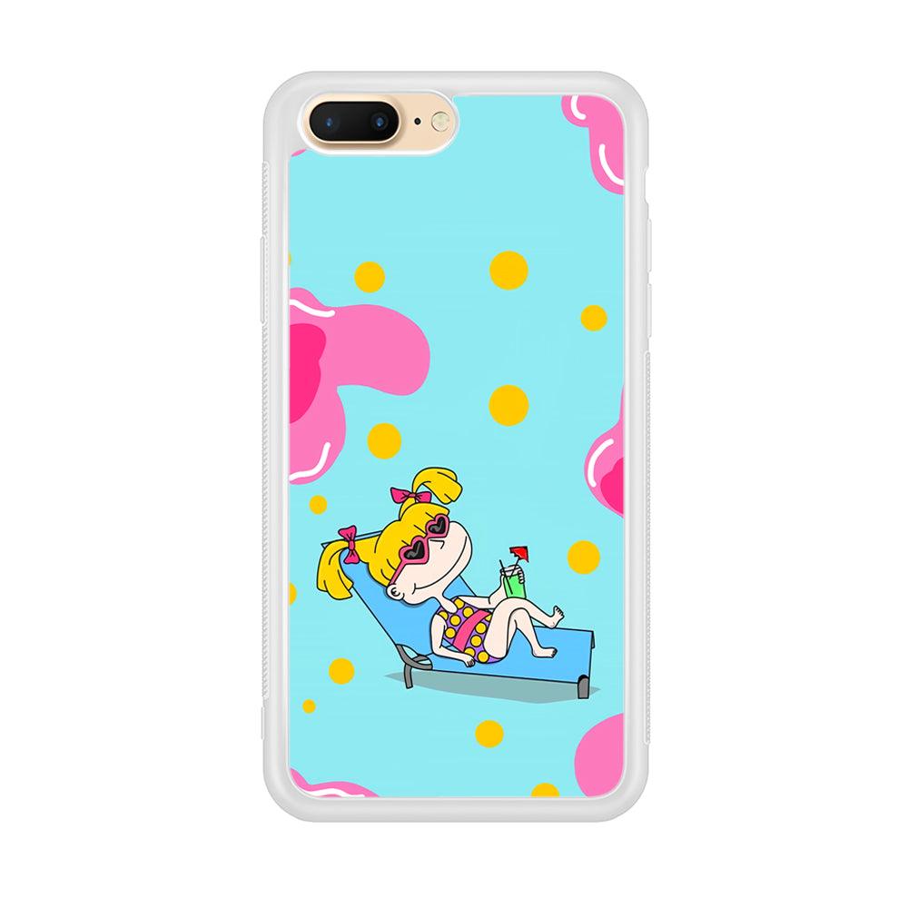 Rugrats Angelica Sunbathing iPhone 8 Plus Case-Oxvistore