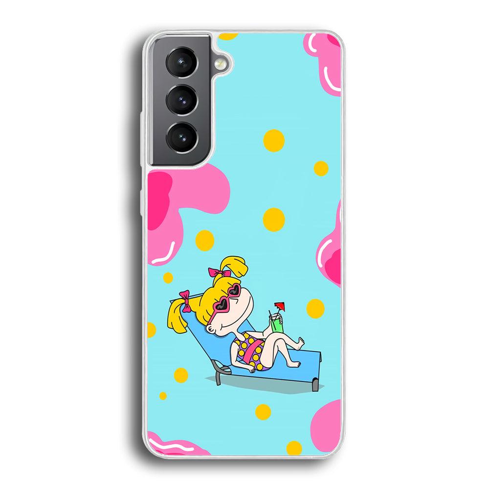 Rugrats Angelica Sunbathing Samsung Galaxy S21 Case-Oxvistore