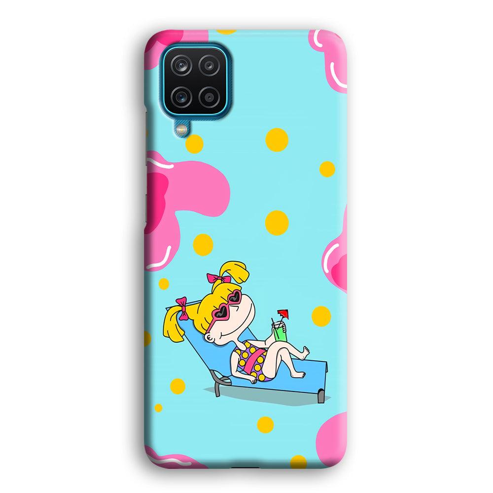 Rugrats Angelica Sunbathing Samsung Galaxy A12 Case-Oxvistore