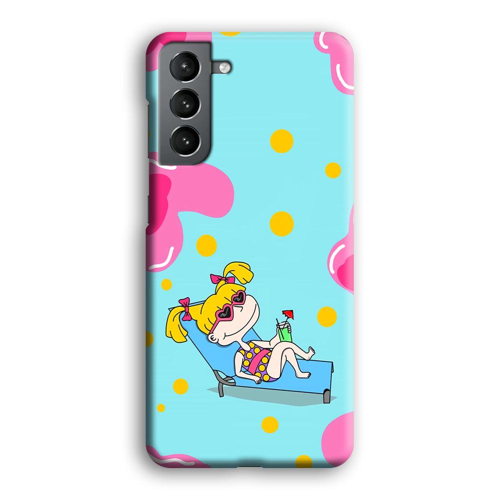 Rugrats Angelica Sunbathing Samsung Galaxy S21 Plus Case-Oxvistore