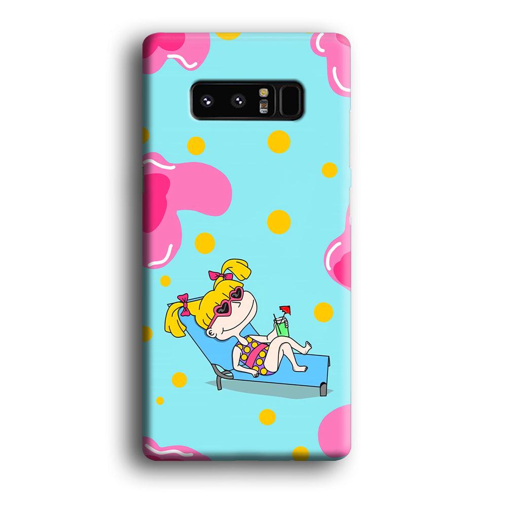 Rugrats Angelica Sunbathing Samsung Galaxy Note 8 Case-Oxvistore