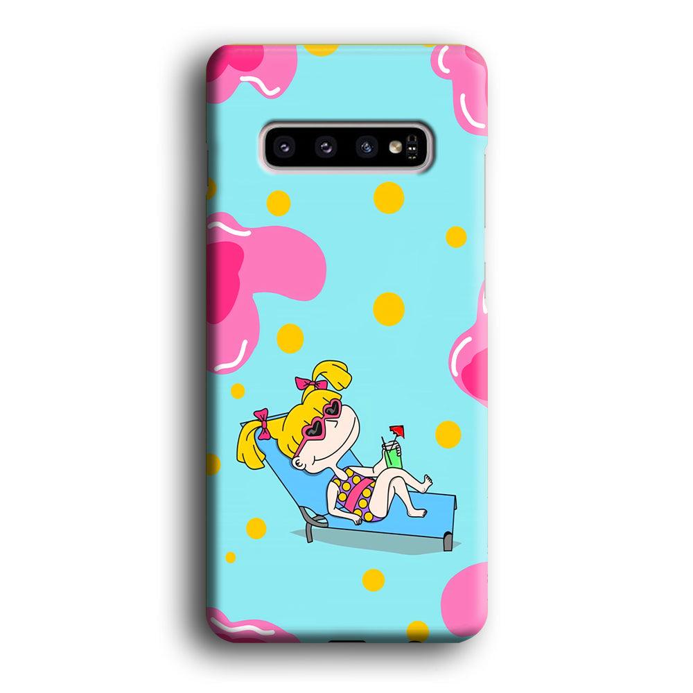 Rugrats Angelica Sunbathing Samsung Galaxy S10 Plus Case-Oxvistore