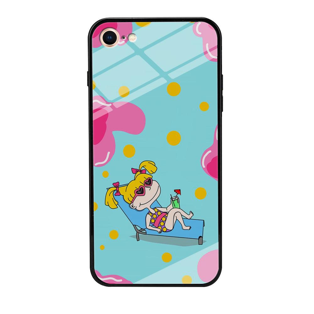 Rugrats Angelica Sunbathing iPhone 8 Case-Oxvistore