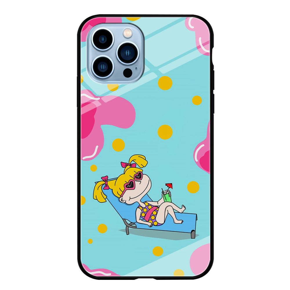 Rugrats Angelica Sunbathing iPhone 15 Pro Max Case-Oxvistore