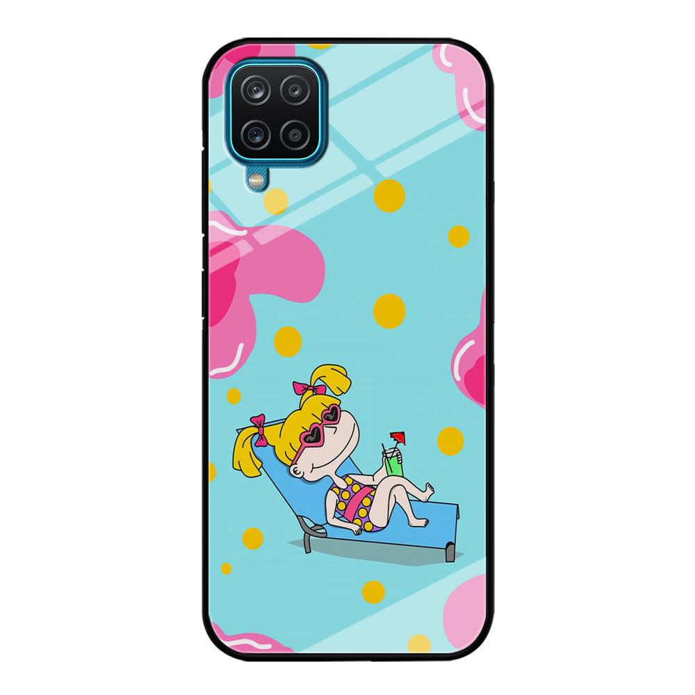 Rugrats Angelica Sunbathing Samsung Galaxy A12 Case-Oxvistore