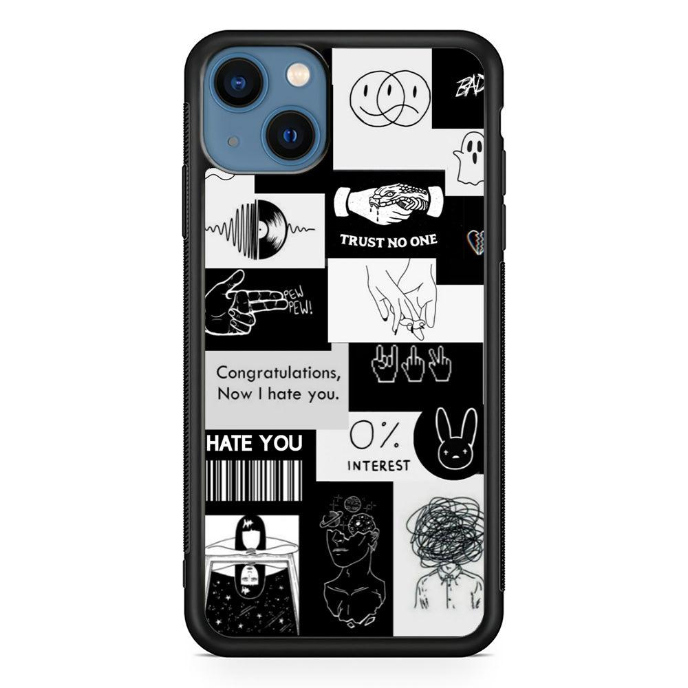 Rules of Friendship iPhone 14 Plus Case-Rubber White (2D Case)-Oxvistore