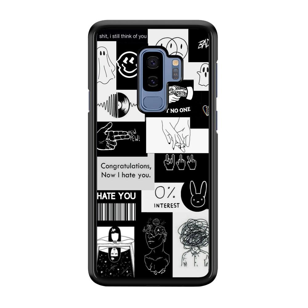 Rules of Friendship Samsung Galaxy S9 Plus Case-Rubber Black (2D Case)-Oxvistore