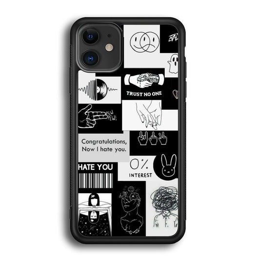 Rules of Friendship iPhone 12 Case-Rubber White (2D Case)-Oxvistore