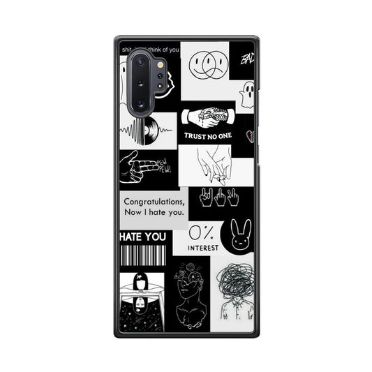 Rules of Friendship Samsung Galaxy Note 10 Plus Case-Rubber White (2D Case)-Oxvistore