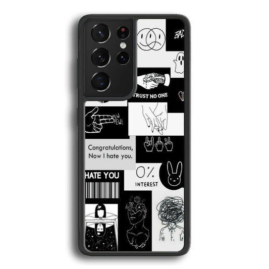Rules of Friendship Samsung Galaxy S24 Ultra Case-Rubber White (2D Case)-Oxvistore