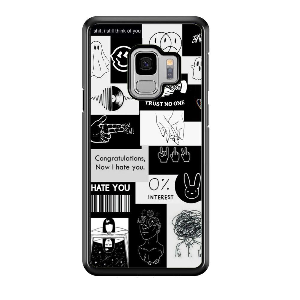 Rules of Friendship Samsung Galaxy S9 Case-Rubber Black (2D Case)-Oxvistore