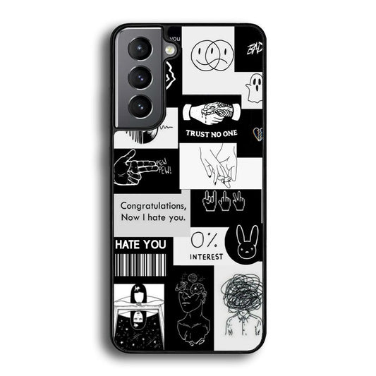 Rules of Friendship Samsung Galaxy S21 Case-Rubber White (2D Case)-Oxvistore