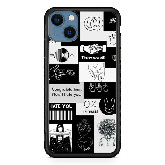Rules of Friendship iPhone 13 Case-Rubber White (2D Case)-Oxvistore