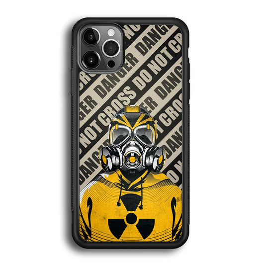 Safety from Dangerous Thing iPhone 12 Pro Case-Rubber White (2D Case)-Oxvistore
