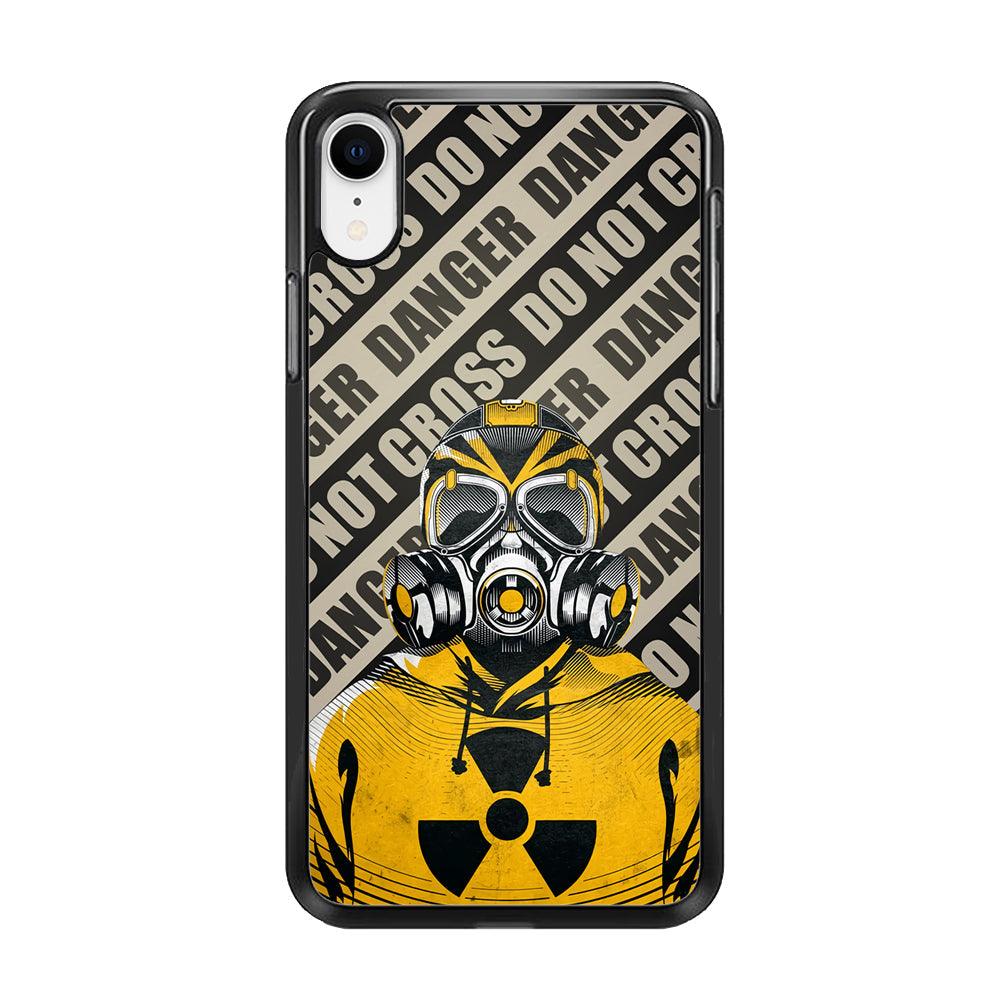 Safety from Dangerous Thing iPhone XR Case-Rubber White (2D Case)-Oxvistore
