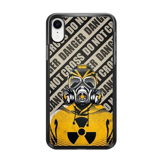 Safety from Dangerous Thing iPhone XR Case-Rubber White (2D Case)-Oxvistore