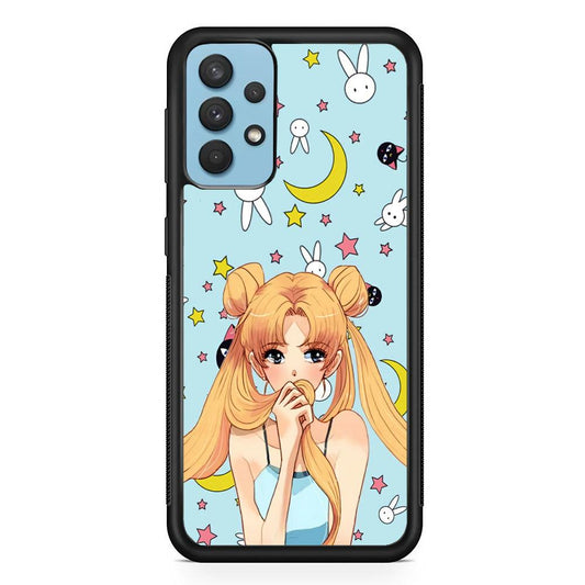 Sailor Moon Day to Relax Samsung Galaxy A32 Case-Oxvistore