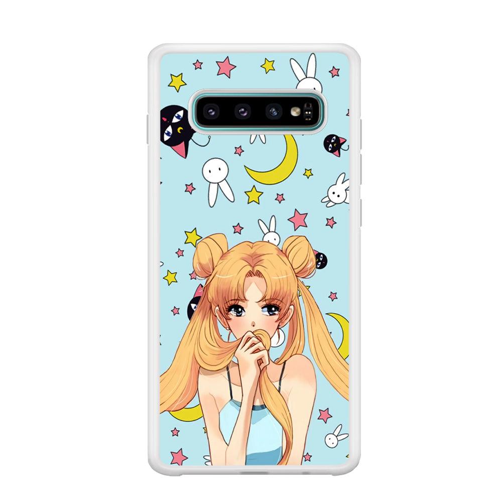 Sailor Moon Day to Relax Samsung Galaxy S10 Plus Case-Oxvistore