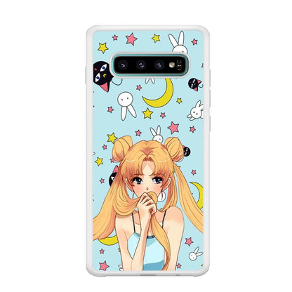 Sailor Moon Day to Relax Samsung Galaxy S10 Plus Case-Oxvistore