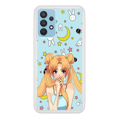 Sailor Moon Day to Relax Samsung Galaxy A32 Case-Oxvistore