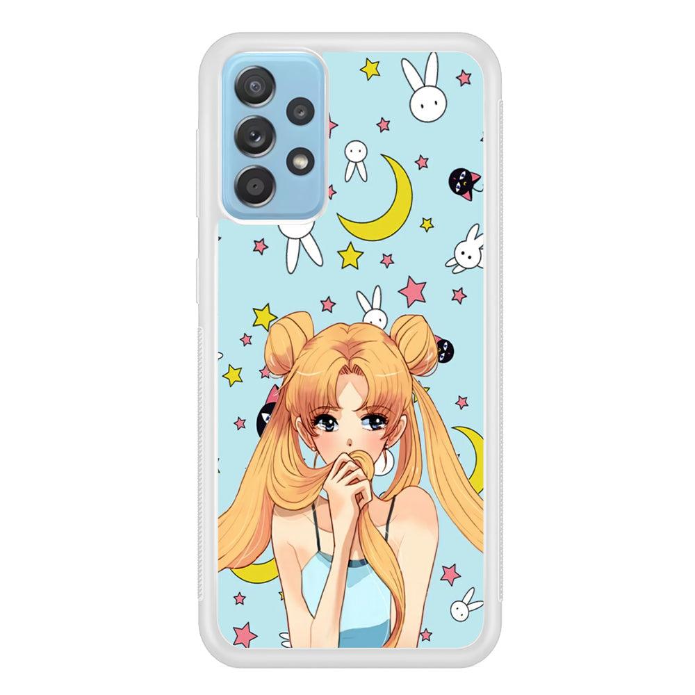 Sailor Moon Day to Relax Samsung Galaxy A72 Case-Oxvistore