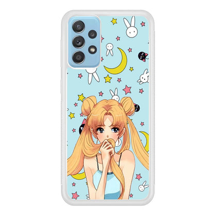 Sailor Moon Day to Relax Samsung Galaxy A72 Case-Oxvistore