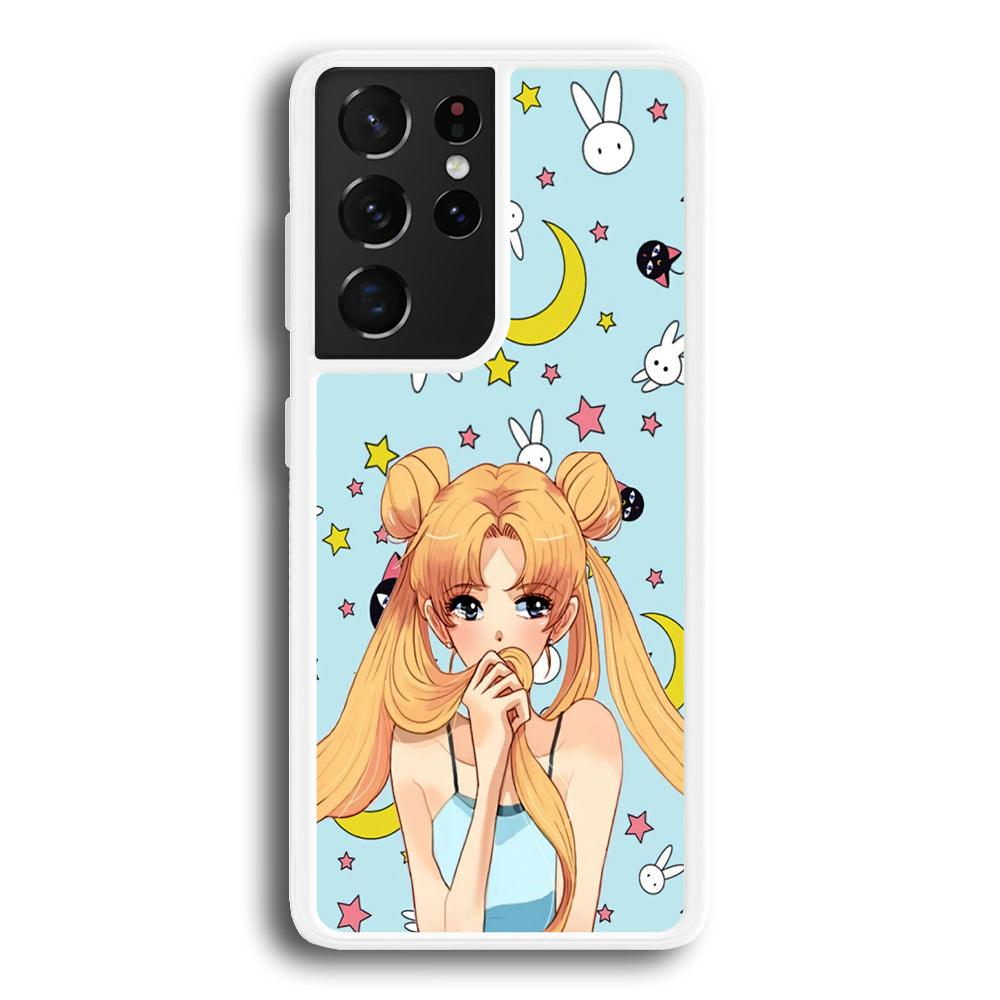 Sailor Moon Day to Relax Samsung Galaxy S21 Ultra Case-Oxvistore