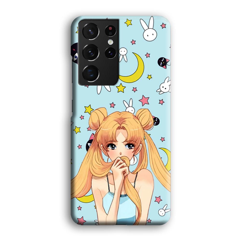 Sailor Moon Day to Relax Samsung Galaxy S21 Ultra Case-Oxvistore