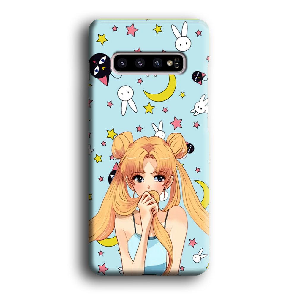 Sailor Moon Day to Relax Samsung Galaxy S10 Case-Oxvistore