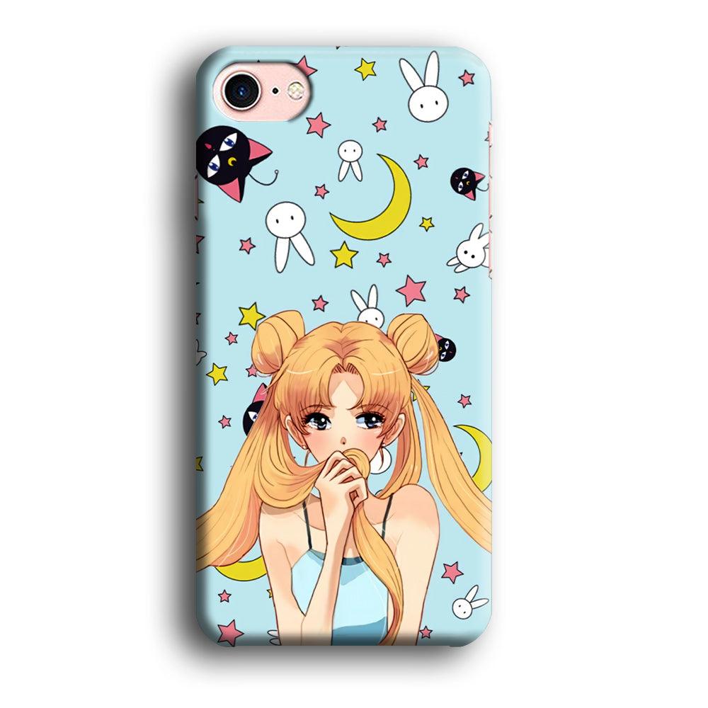 Sailor Moon Day to Relax iPhone 8 Case-Oxvistore