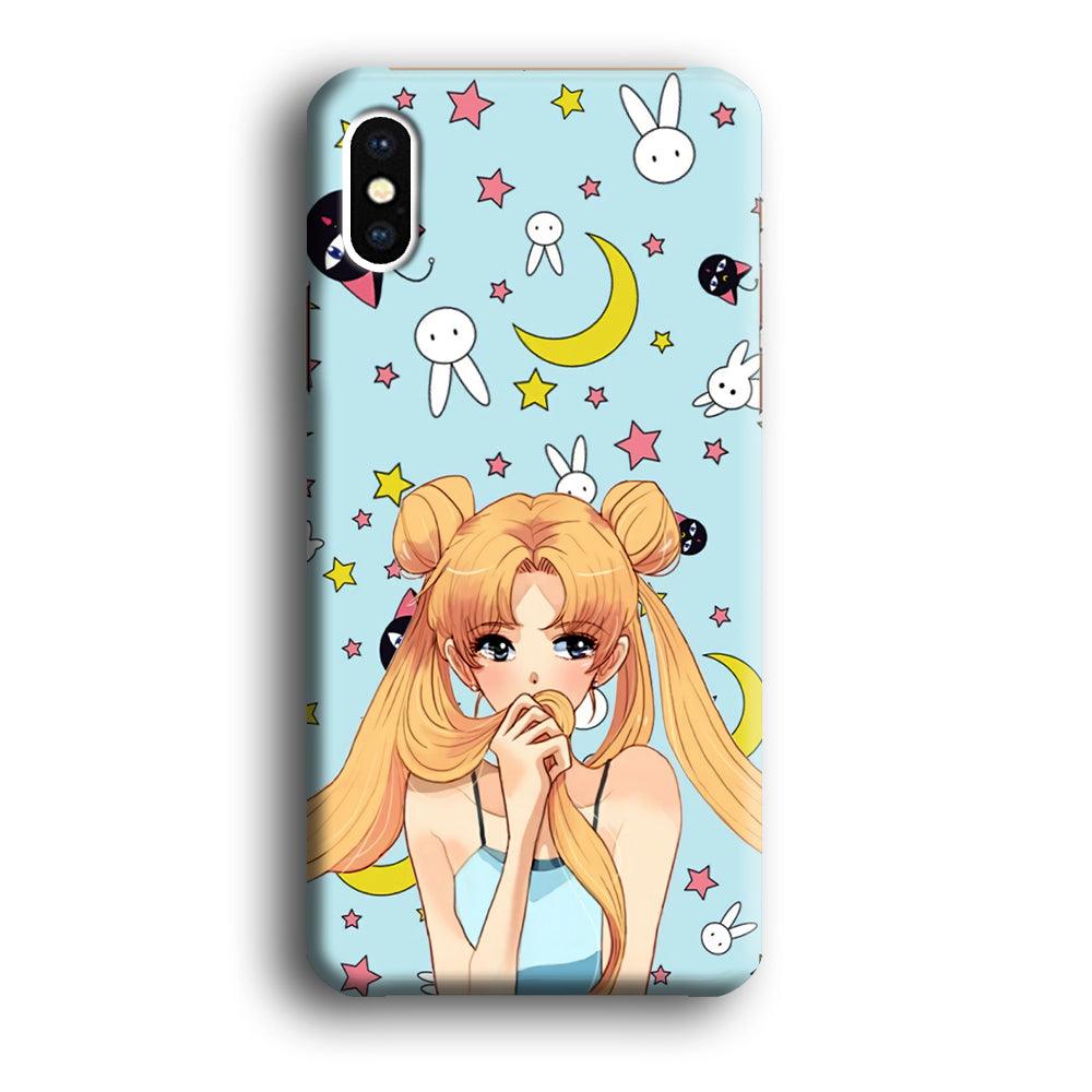 Sailor Moon Day to Relax iPhone XS Case-Oxvistore