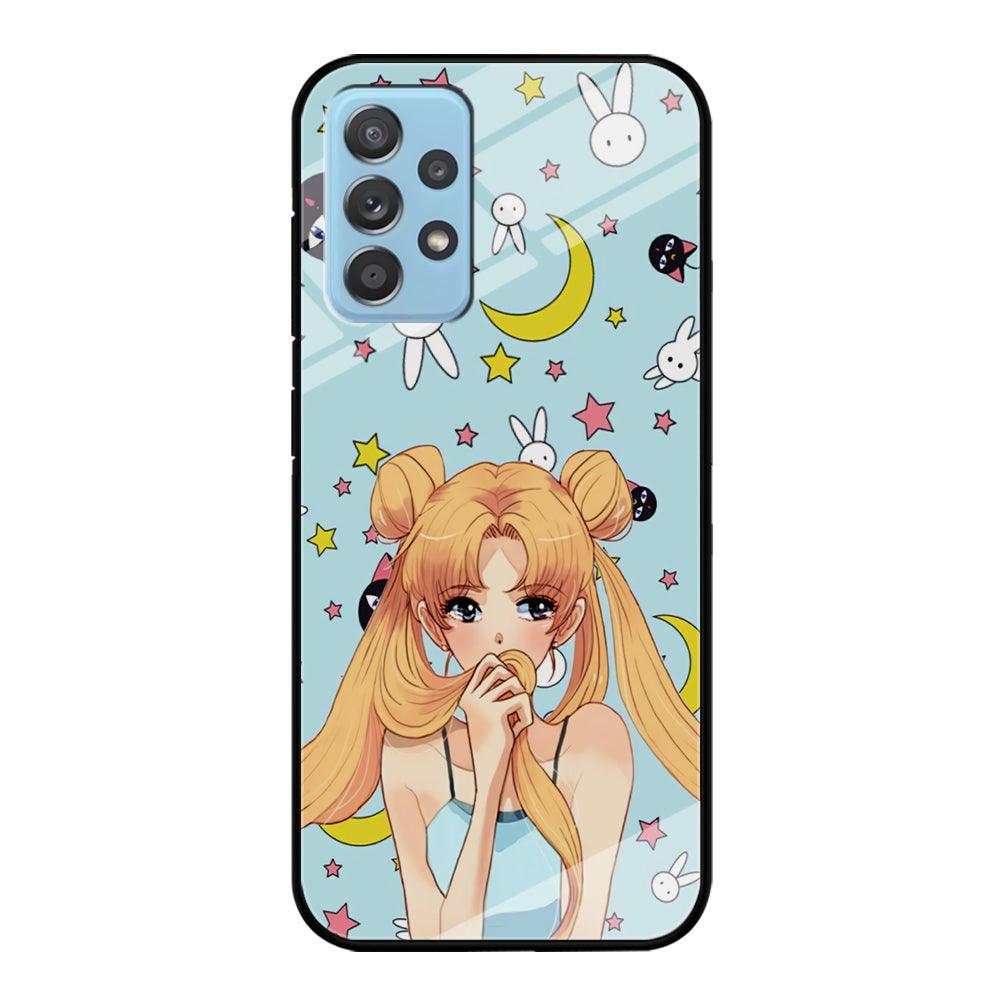 Sailor Moon Day to Relax Samsung Galaxy A72 Case-Oxvistore