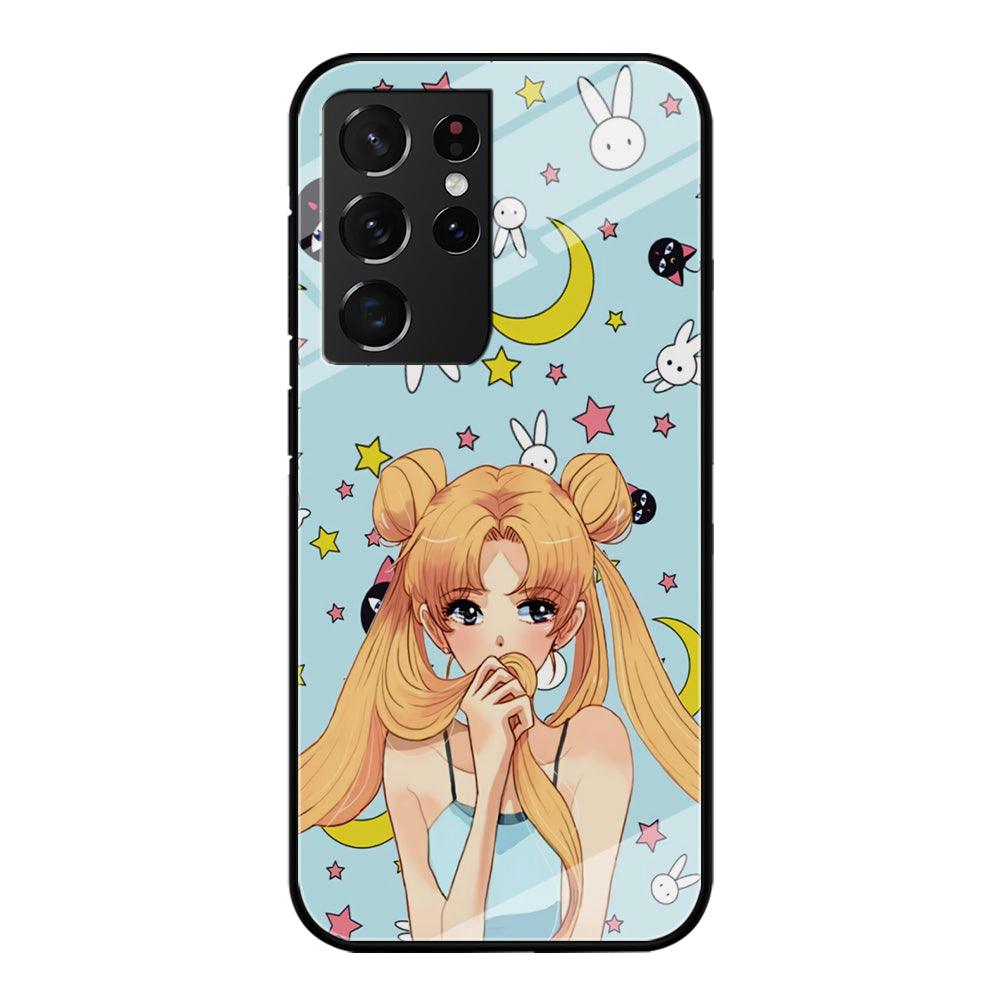 Sailor Moon Day to Relax Samsung Galaxy S21 Ultra Case-Oxvistore