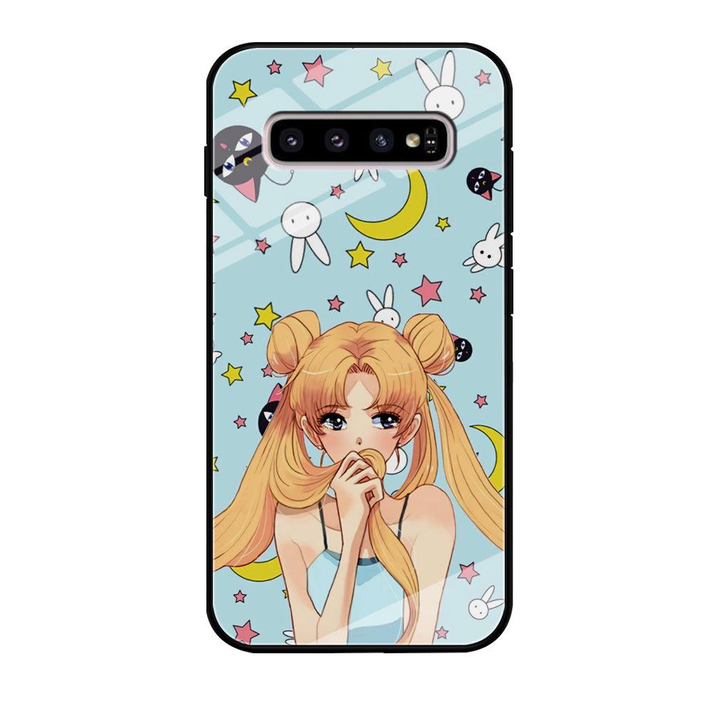 Sailor Moon Day to Relax Samsung Galaxy S10 Plus Case-Oxvistore