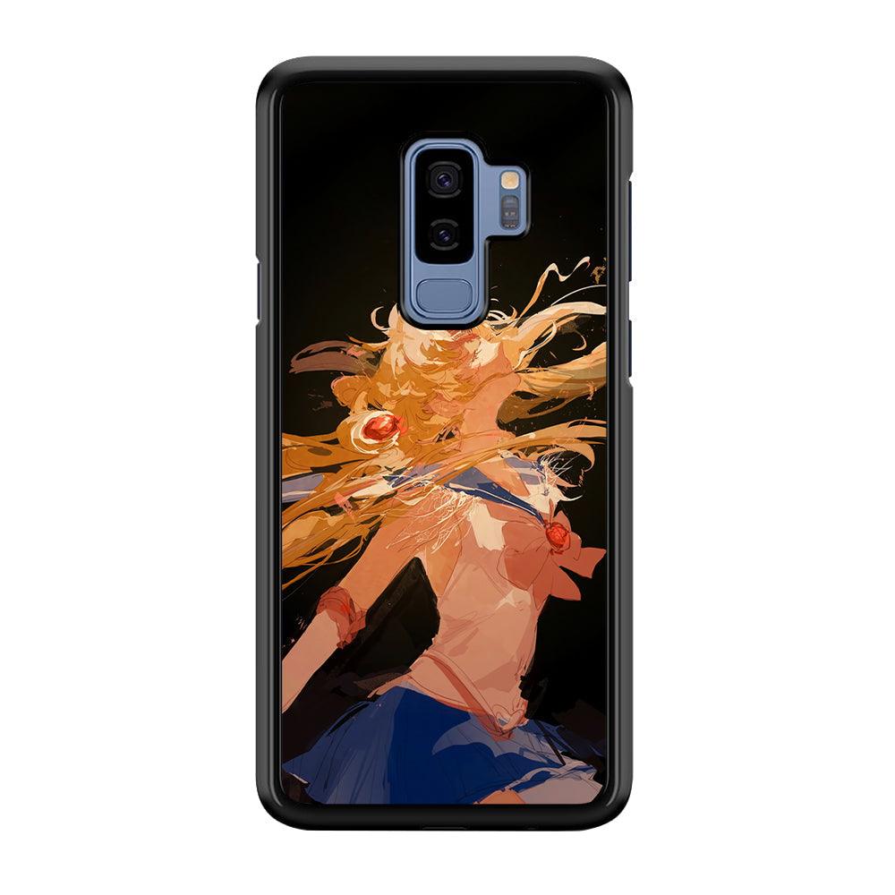 Sailor Moon Infinity Desire Samsung Galaxy S9 Plus Case-Rubber Black (2D Case)-Oxvistore