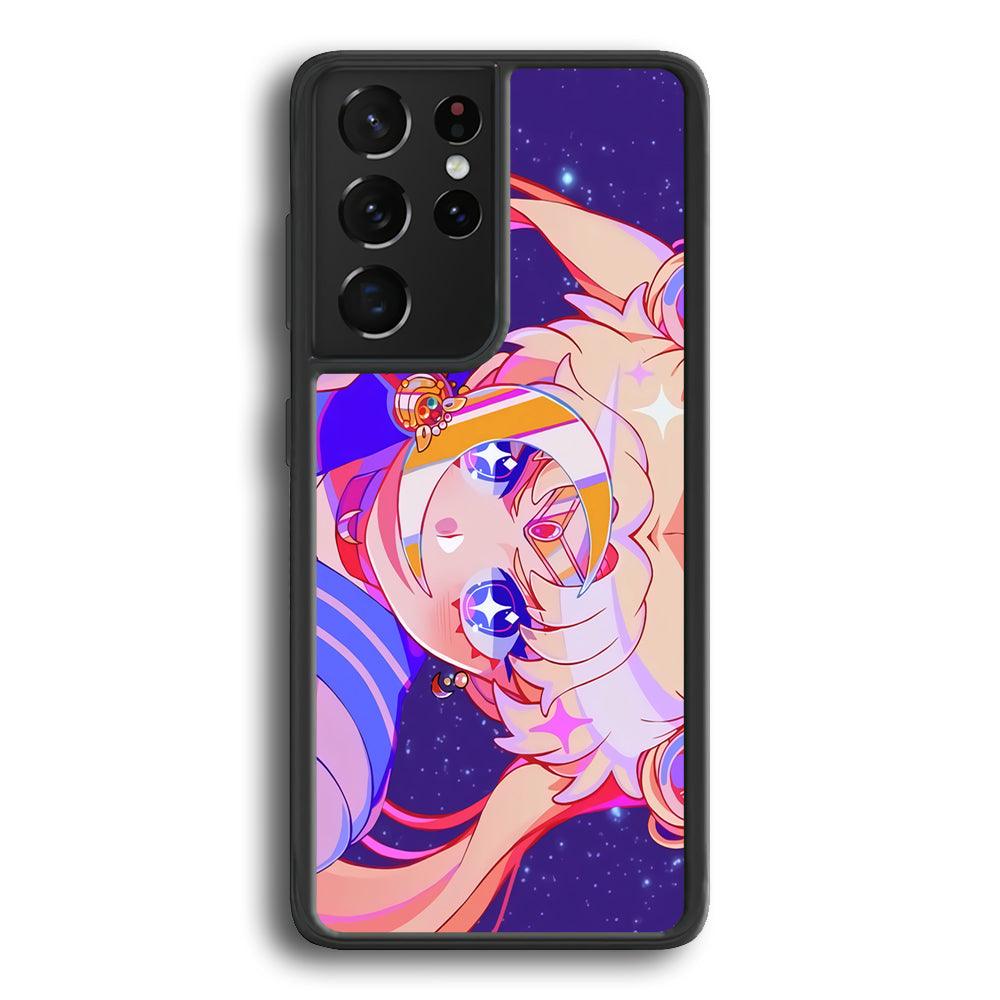 Sailor Moon a Confidence for Action Samsung Galaxy S22 Ultra Case-Rubber Black (2D Case)-Oxvistore