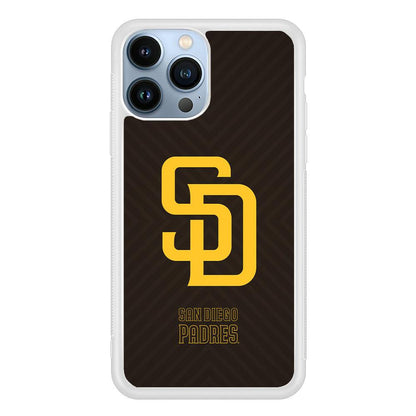 San Diego Padres Shape and Emblem iPhone 15 Pro Case-Oxvistore