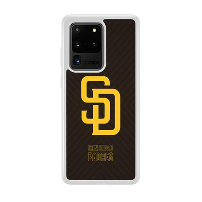 San Diego Padres Shape and Emblem Samsung Galaxy S20 Ultra Case-Oxvistore