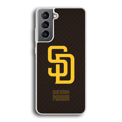 San Diego Padres Shape and Emblem Samsung Galaxy S21 Case-Oxvistore