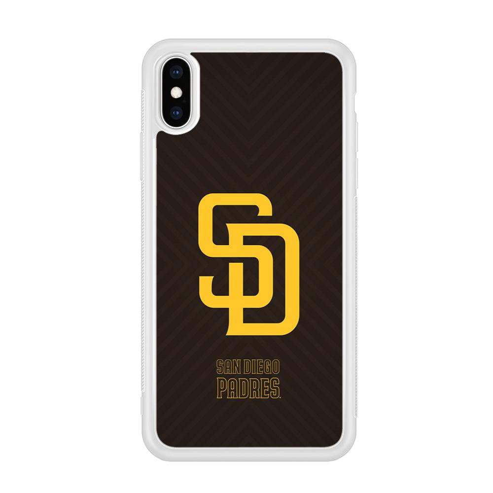 San Diego Padres Shape and Emblem iPhone XS Case-Oxvistore