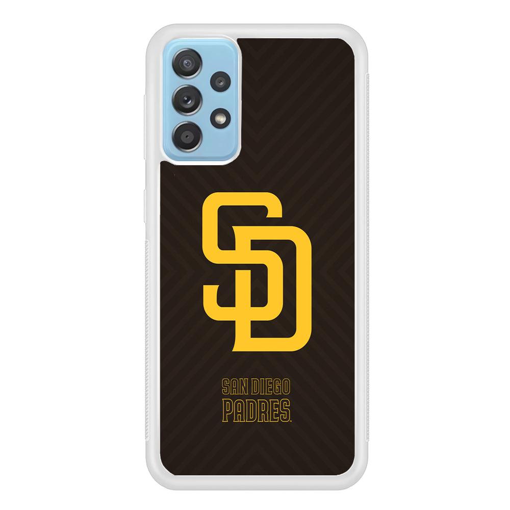 San Diego Padres Shape and Emblem Samsung Galaxy A72 Case-Oxvistore