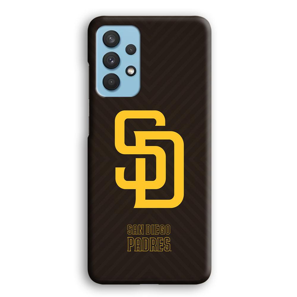 San Diego Padres Shape and Emblem Samsung Galaxy A32 Case-Oxvistore