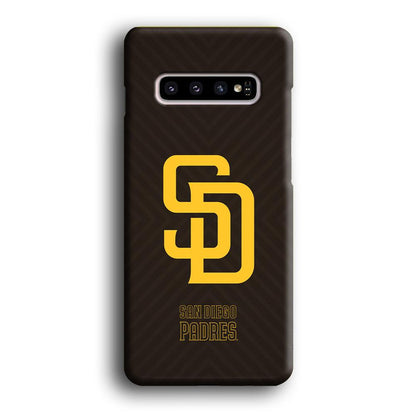 San Diego Padres Shape and Emblem Samsung Galaxy S10 Case-Oxvistore